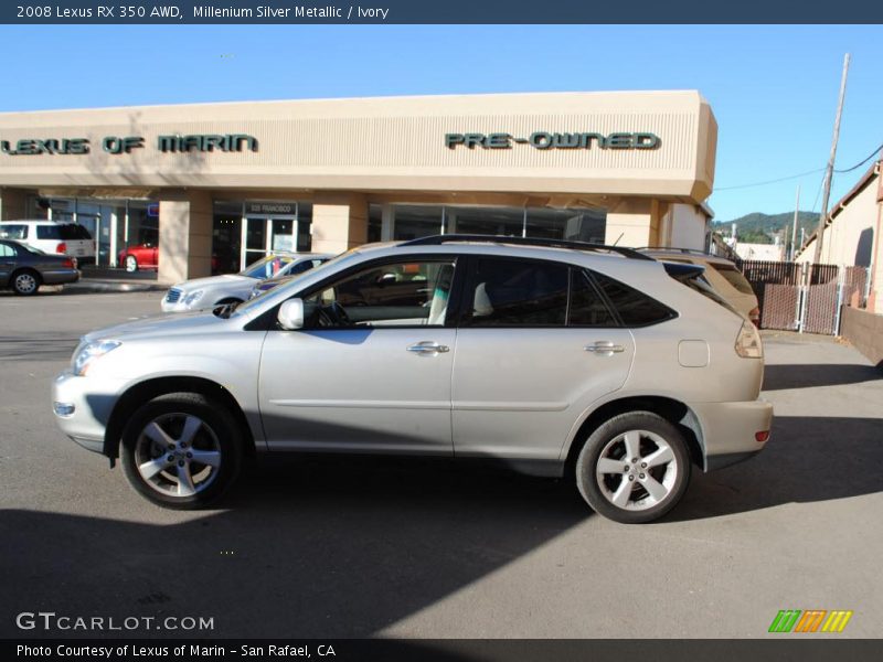 Millenium Silver Metallic / Ivory 2008 Lexus RX 350 AWD