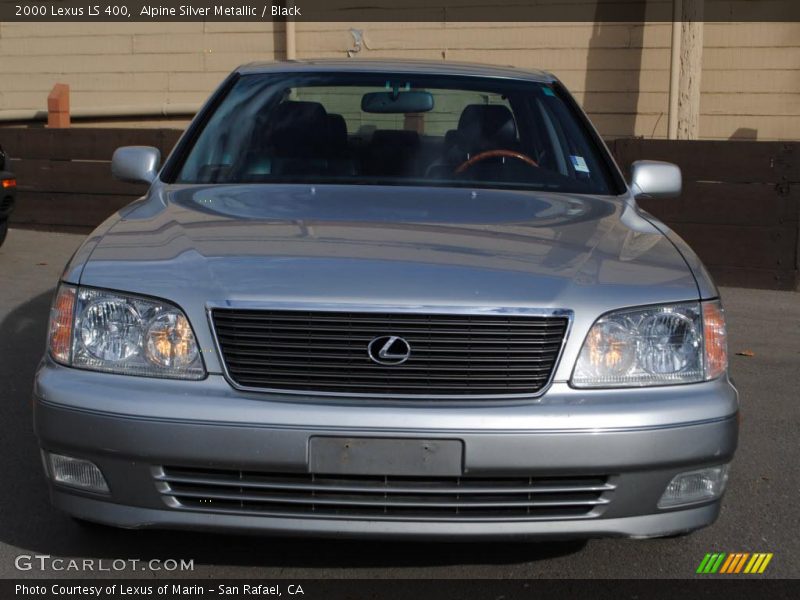 Alpine Silver Metallic / Black 2000 Lexus LS 400