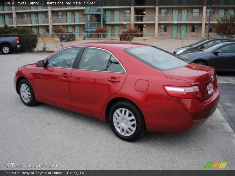 Barcelona Red Metallic / Ash 2009 Toyota Camry LE