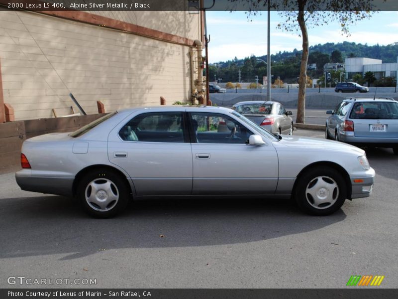 Alpine Silver Metallic / Black 2000 Lexus LS 400