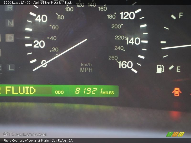 Alpine Silver Metallic / Black 2000 Lexus LS 400