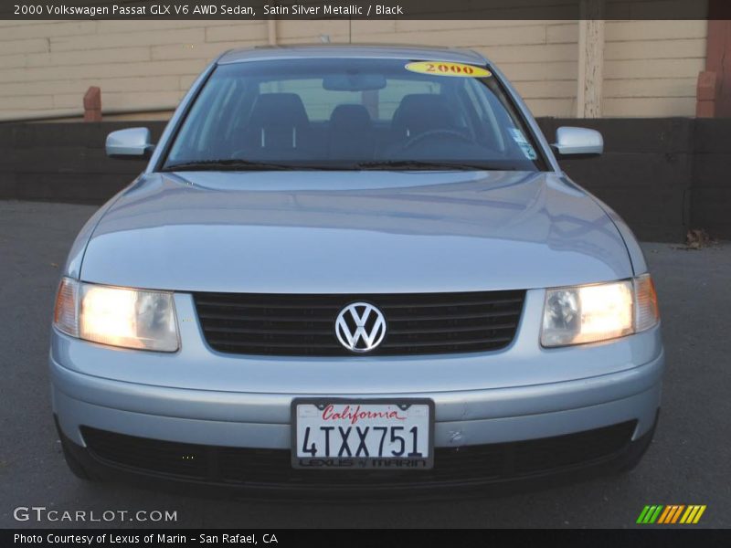 Satin Silver Metallic / Black 2000 Volkswagen Passat GLX V6 AWD Sedan