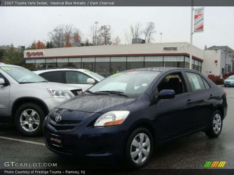 Nautical Blue Metallic / Dark Charcoal 2007 Toyota Yaris Sedan