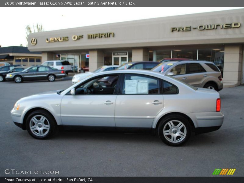 Satin Silver Metallic / Black 2000 Volkswagen Passat GLX V6 AWD Sedan
