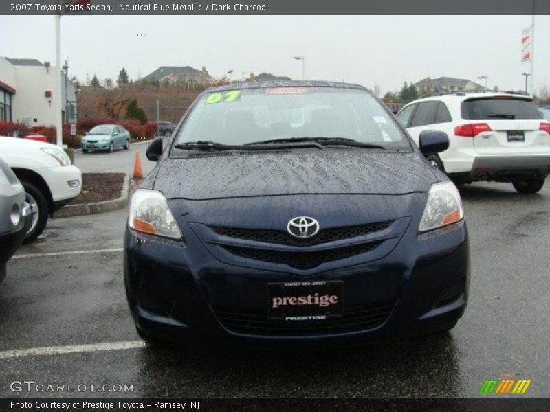 Nautical Blue Metallic / Dark Charcoal 2007 Toyota Yaris Sedan