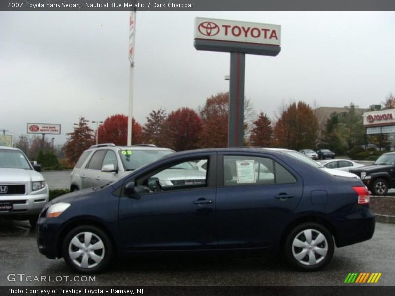 Nautical Blue Metallic / Dark Charcoal 2007 Toyota Yaris Sedan