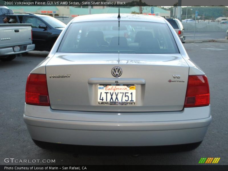 Satin Silver Metallic / Black 2000 Volkswagen Passat GLX V6 AWD Sedan