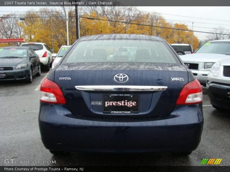 Nautical Blue Metallic / Dark Charcoal 2007 Toyota Yaris Sedan