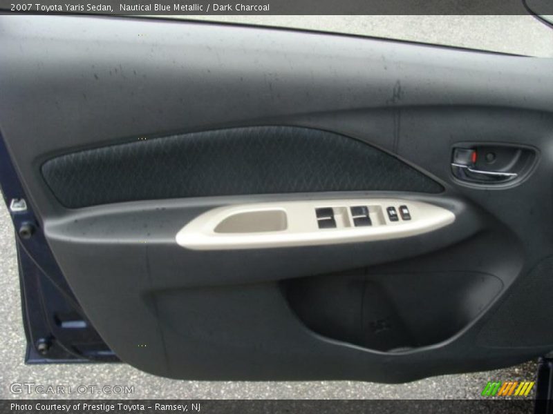 Nautical Blue Metallic / Dark Charcoal 2007 Toyota Yaris Sedan