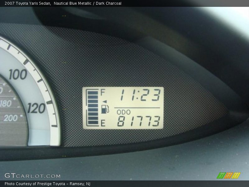 Nautical Blue Metallic / Dark Charcoal 2007 Toyota Yaris Sedan
