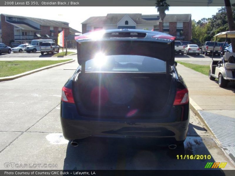 Obsidian Black / Black 2008 Lexus ES 350