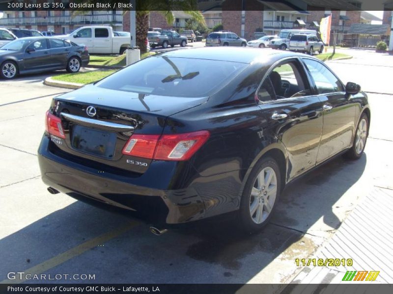 Obsidian Black / Black 2008 Lexus ES 350