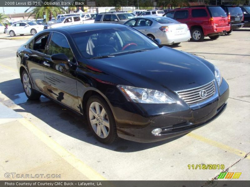 Obsidian Black / Black 2008 Lexus ES 350