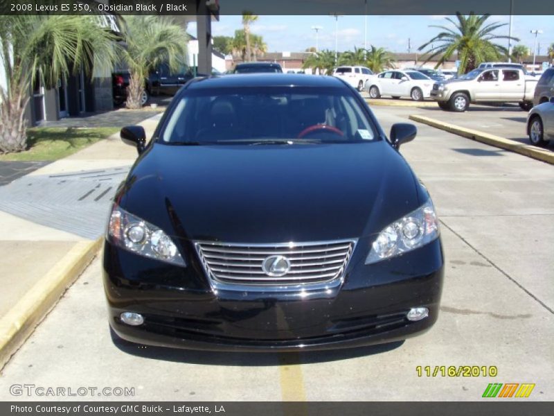 Obsidian Black / Black 2008 Lexus ES 350
