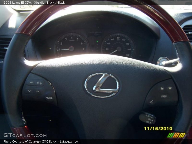 Obsidian Black / Black 2008 Lexus ES 350