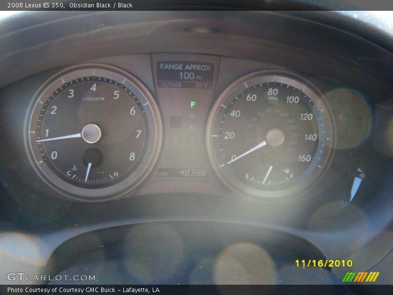 Obsidian Black / Black 2008 Lexus ES 350