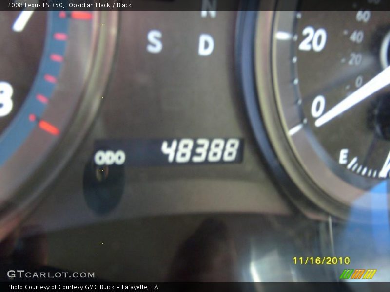 Obsidian Black / Black 2008 Lexus ES 350