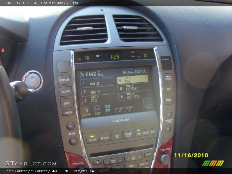 Obsidian Black / Black 2008 Lexus ES 350