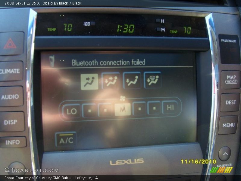 Obsidian Black / Black 2008 Lexus ES 350