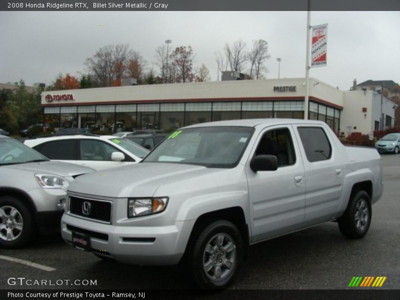 Billet Silver Metallic / Gray 2008 Honda Ridgeline RTX