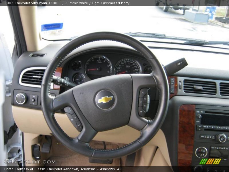 Summit White / Light Cashmere/Ebony 2007 Chevrolet Suburban 1500 LT