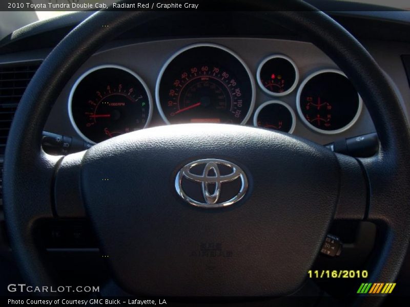 Radiant Red / Graphite Gray 2010 Toyota Tundra Double Cab