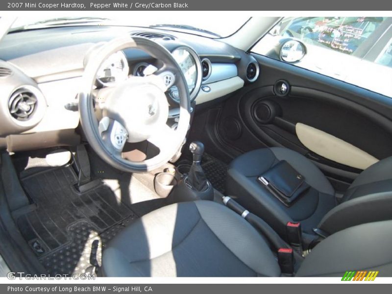 Pepper White / Grey/Carbon Black 2007 Mini Cooper Hardtop