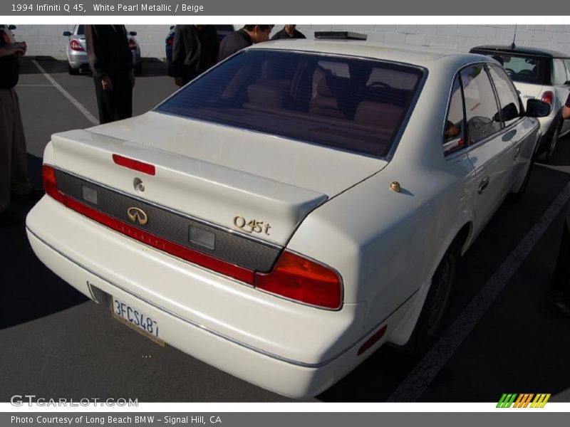 White Pearl Metallic / Beige 1994 Infiniti Q 45
