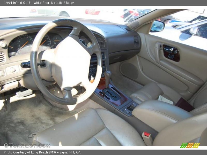 White Pearl Metallic / Beige 1994 Infiniti Q 45