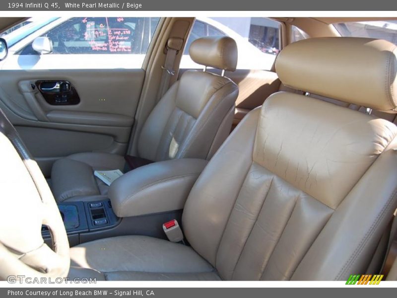 White Pearl Metallic / Beige 1994 Infiniti Q 45