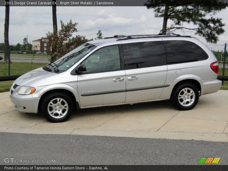 Bright Silver Metallic / Sandstone 2001 Dodge Grand Caravan EX