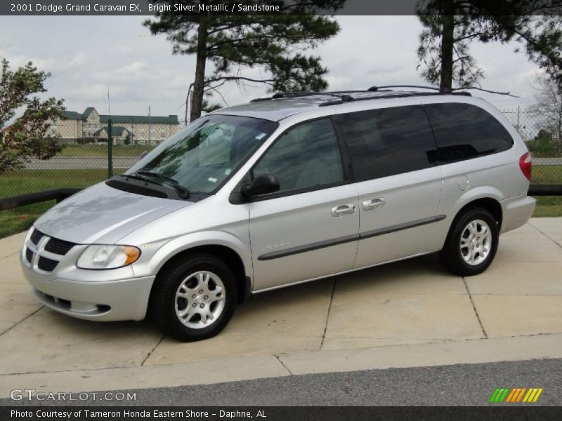 Bright Silver Metallic / Sandstone 2001 Dodge Grand Caravan EX