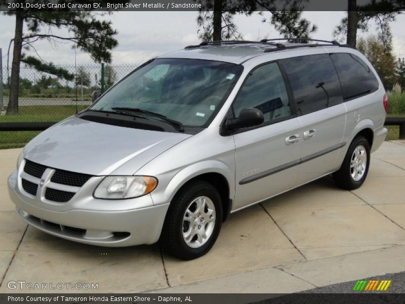 Bright Silver Metallic / Sandstone 2001 Dodge Grand Caravan EX