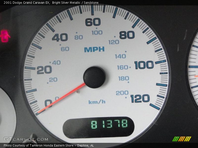 Bright Silver Metallic / Sandstone 2001 Dodge Grand Caravan EX