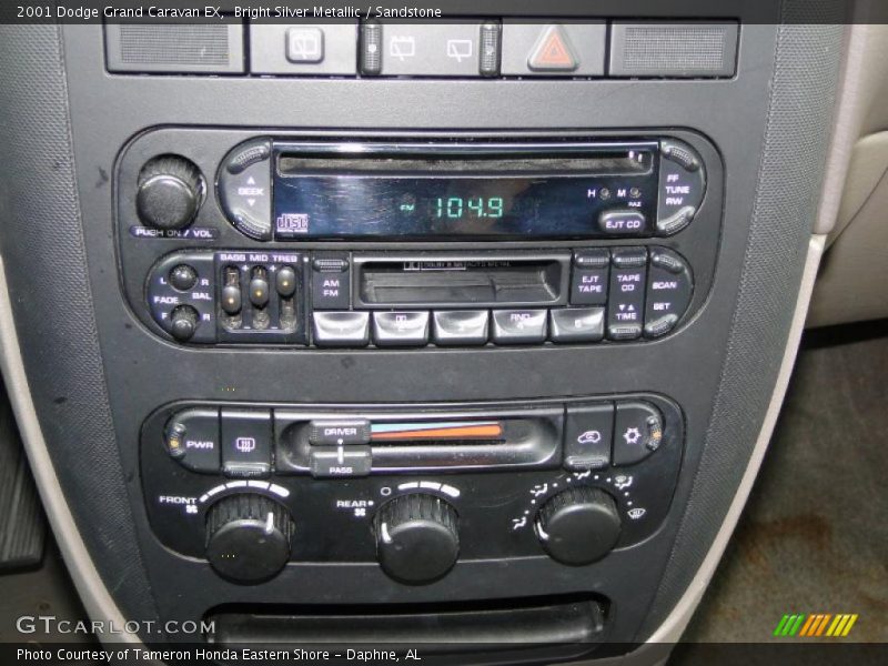 Controls of 2001 Grand Caravan EX