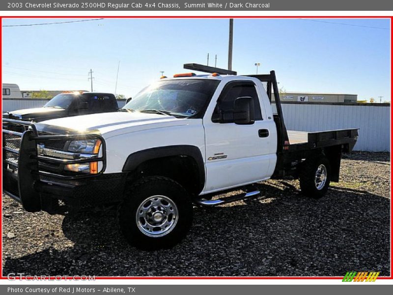 Summit White / Dark Charcoal 2003 Chevrolet Silverado 2500HD Regular Cab 4x4 Chassis