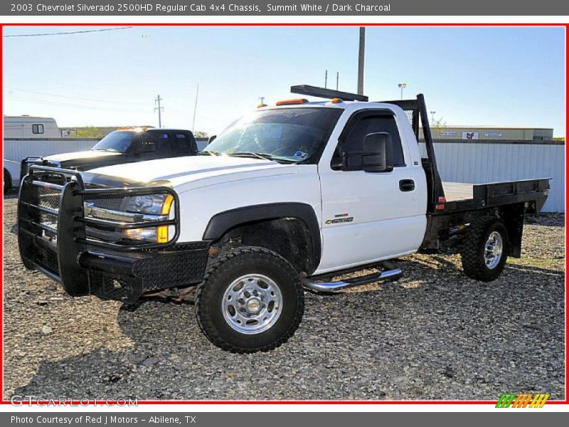 Summit White / Dark Charcoal 2003 Chevrolet Silverado 2500HD Regular Cab 4x4 Chassis