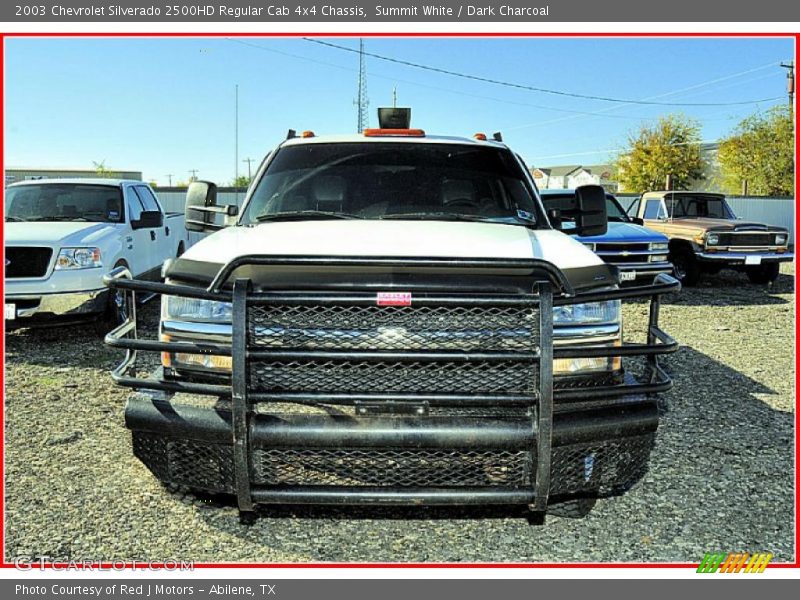 Summit White / Dark Charcoal 2003 Chevrolet Silverado 2500HD Regular Cab 4x4 Chassis
