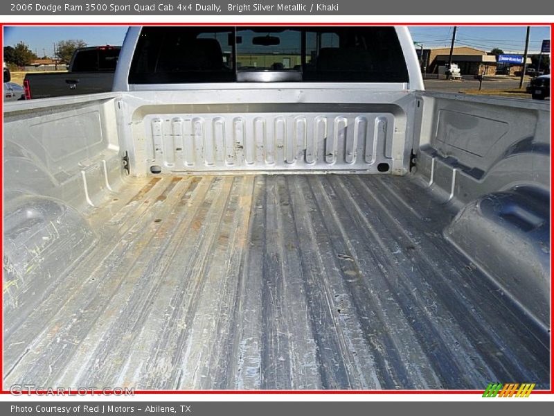 Bright Silver Metallic / Khaki 2006 Dodge Ram 3500 Sport Quad Cab 4x4 Dually