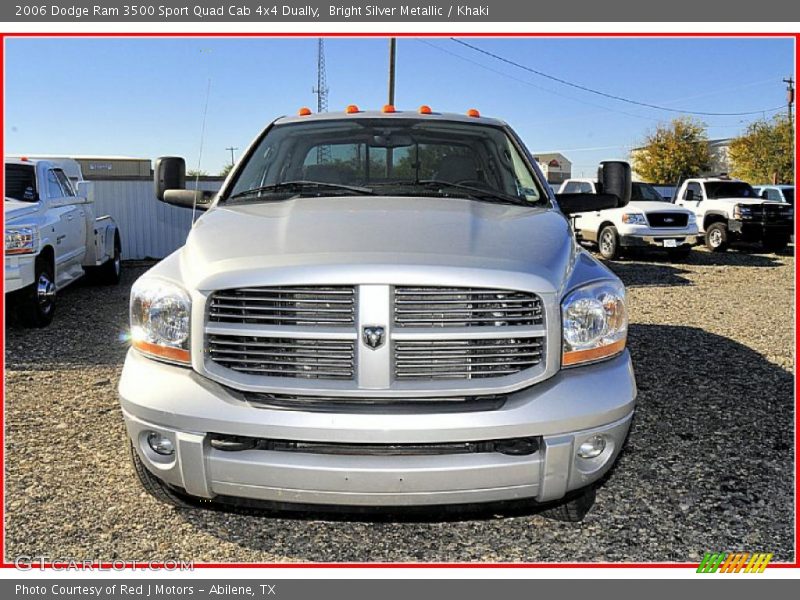 Bright Silver Metallic / Khaki 2006 Dodge Ram 3500 Sport Quad Cab 4x4 Dually