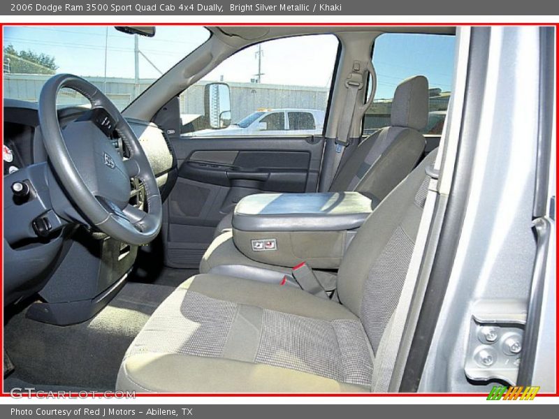 Bright Silver Metallic / Khaki 2006 Dodge Ram 3500 Sport Quad Cab 4x4 Dually