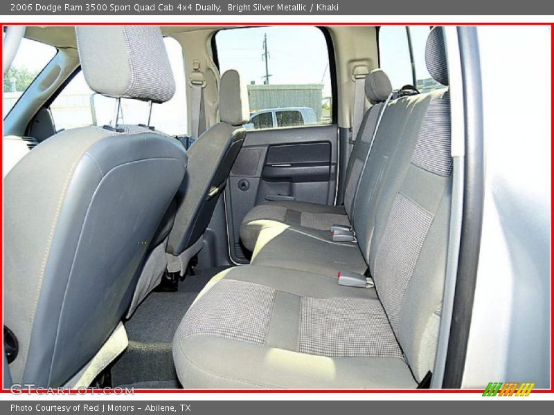 Bright Silver Metallic / Khaki 2006 Dodge Ram 3500 Sport Quad Cab 4x4 Dually