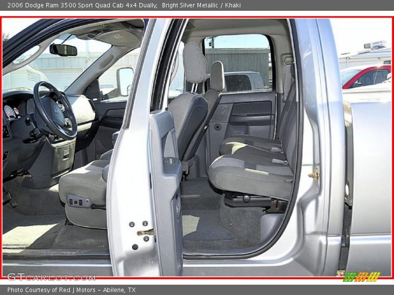Bright Silver Metallic / Khaki 2006 Dodge Ram 3500 Sport Quad Cab 4x4 Dually