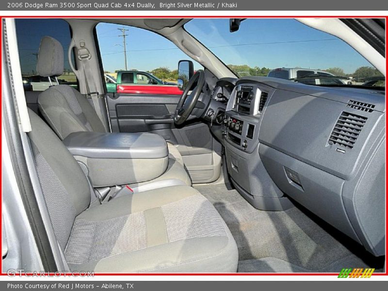 Bright Silver Metallic / Khaki 2006 Dodge Ram 3500 Sport Quad Cab 4x4 Dually