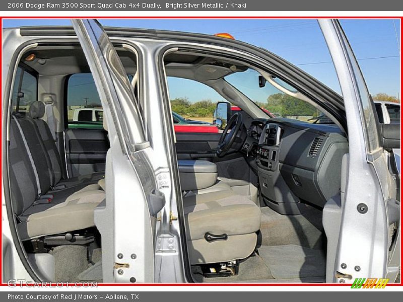 Bright Silver Metallic / Khaki 2006 Dodge Ram 3500 Sport Quad Cab 4x4 Dually