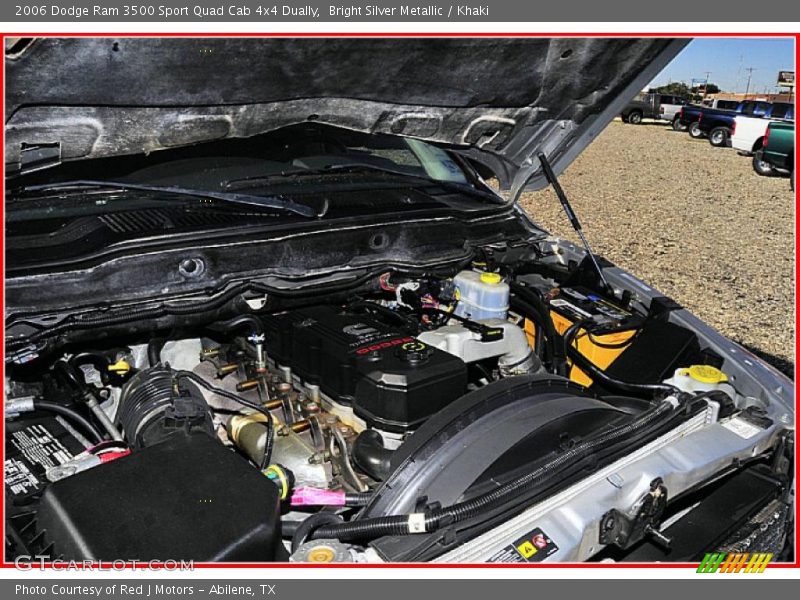 Bright Silver Metallic / Khaki 2006 Dodge Ram 3500 Sport Quad Cab 4x4 Dually