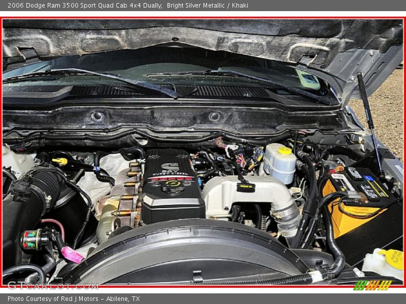 Bright Silver Metallic / Khaki 2006 Dodge Ram 3500 Sport Quad Cab 4x4 Dually