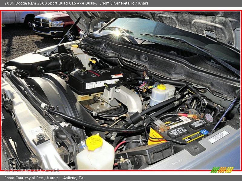 Bright Silver Metallic / Khaki 2006 Dodge Ram 3500 Sport Quad Cab 4x4 Dually