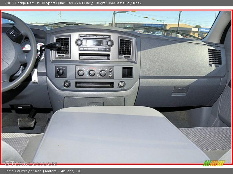 Bright Silver Metallic / Khaki 2006 Dodge Ram 3500 Sport Quad Cab 4x4 Dually