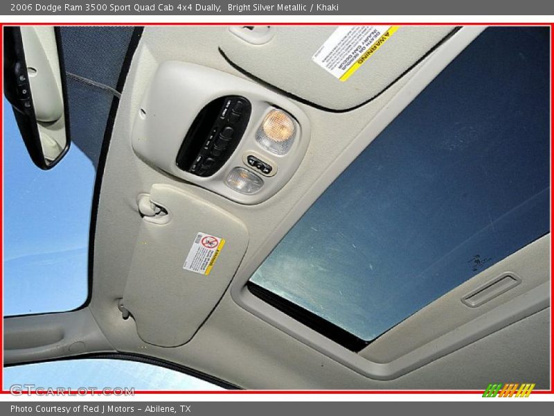 Bright Silver Metallic / Khaki 2006 Dodge Ram 3500 Sport Quad Cab 4x4 Dually